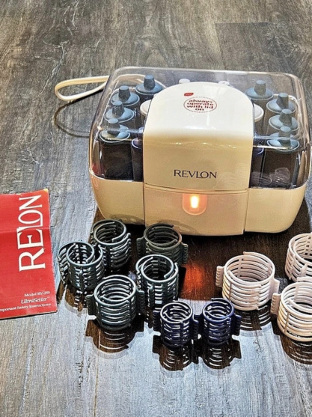 Revlon UltraSetter 20 Hot Roller Hair Curler Set RV-255 Tested Works